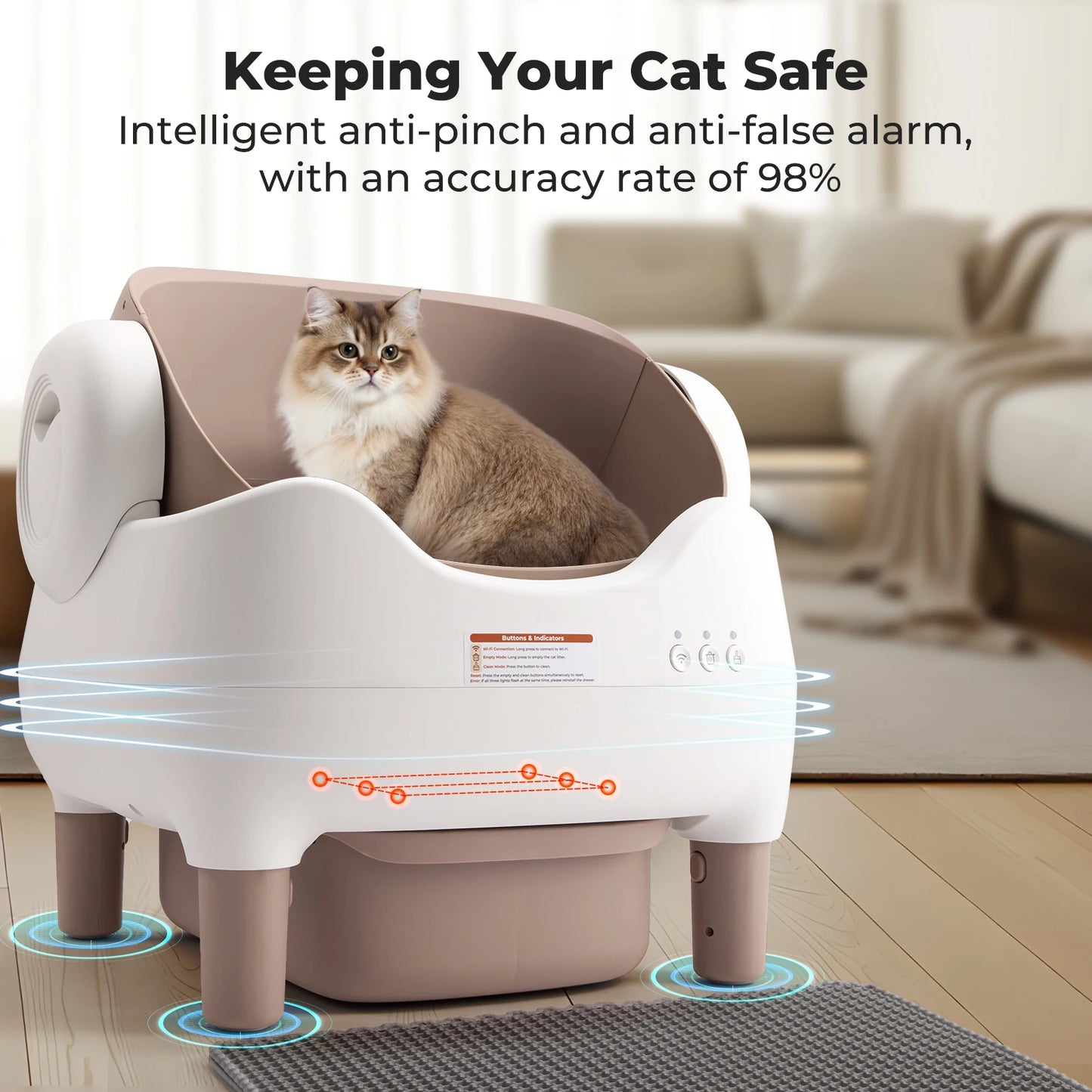 Automatic cat cleaning