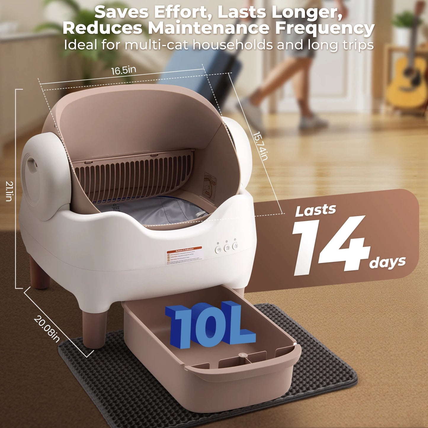 Automatic cat cleaning