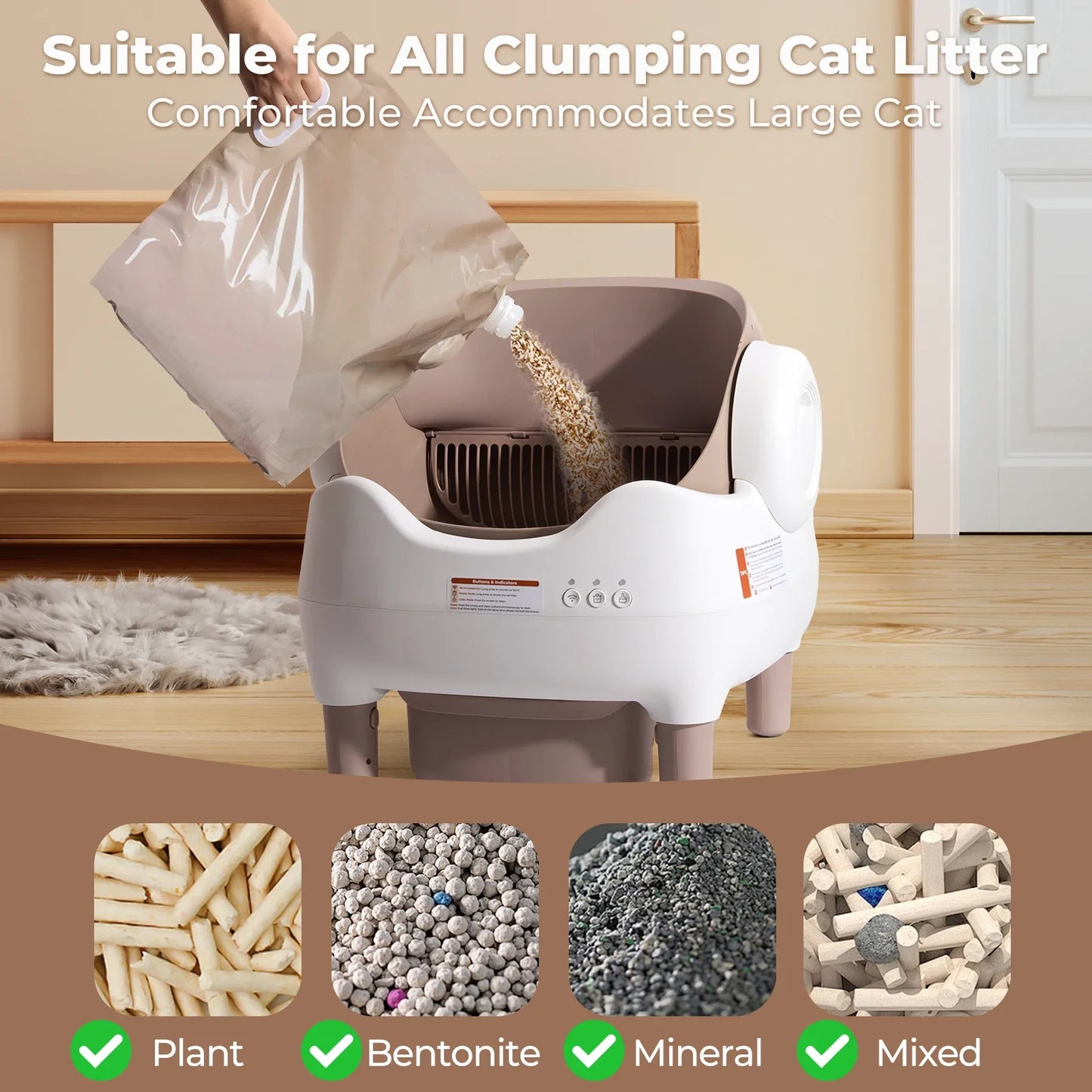 Automatic cat cleaning